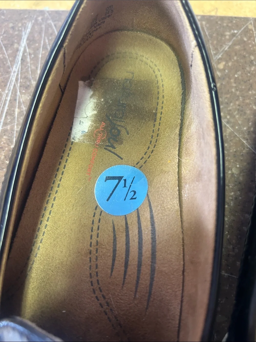 Natural Soul Black Woven Penny Loafers with White Sole